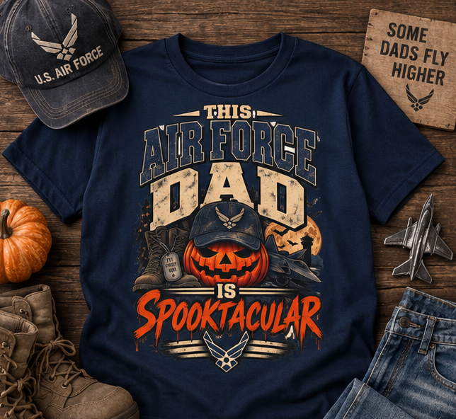 This Air Force Dad Is Spooktacular Halloween T-Shirt