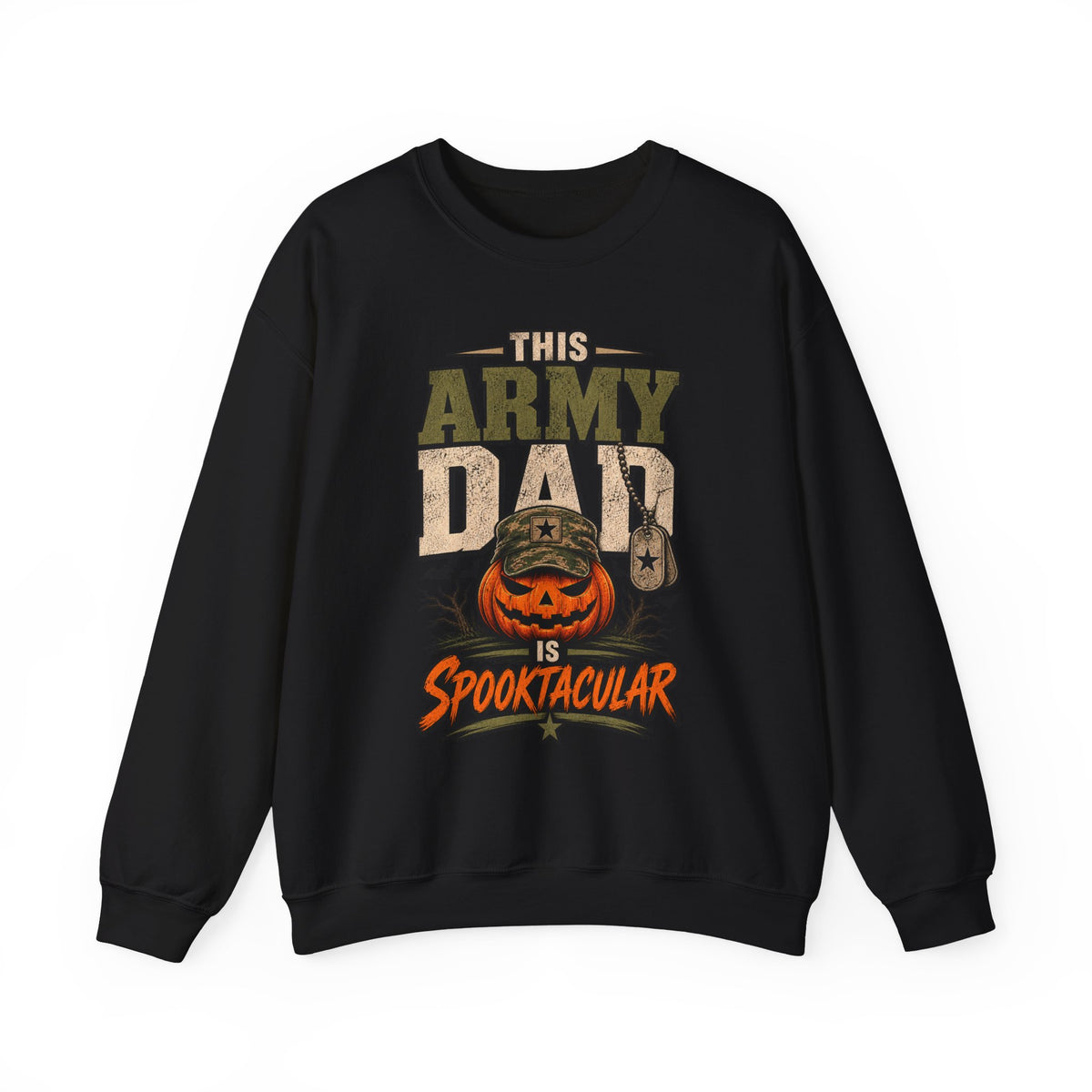 This Army Dad Is Spooktacular Crewneck Sweatshirt