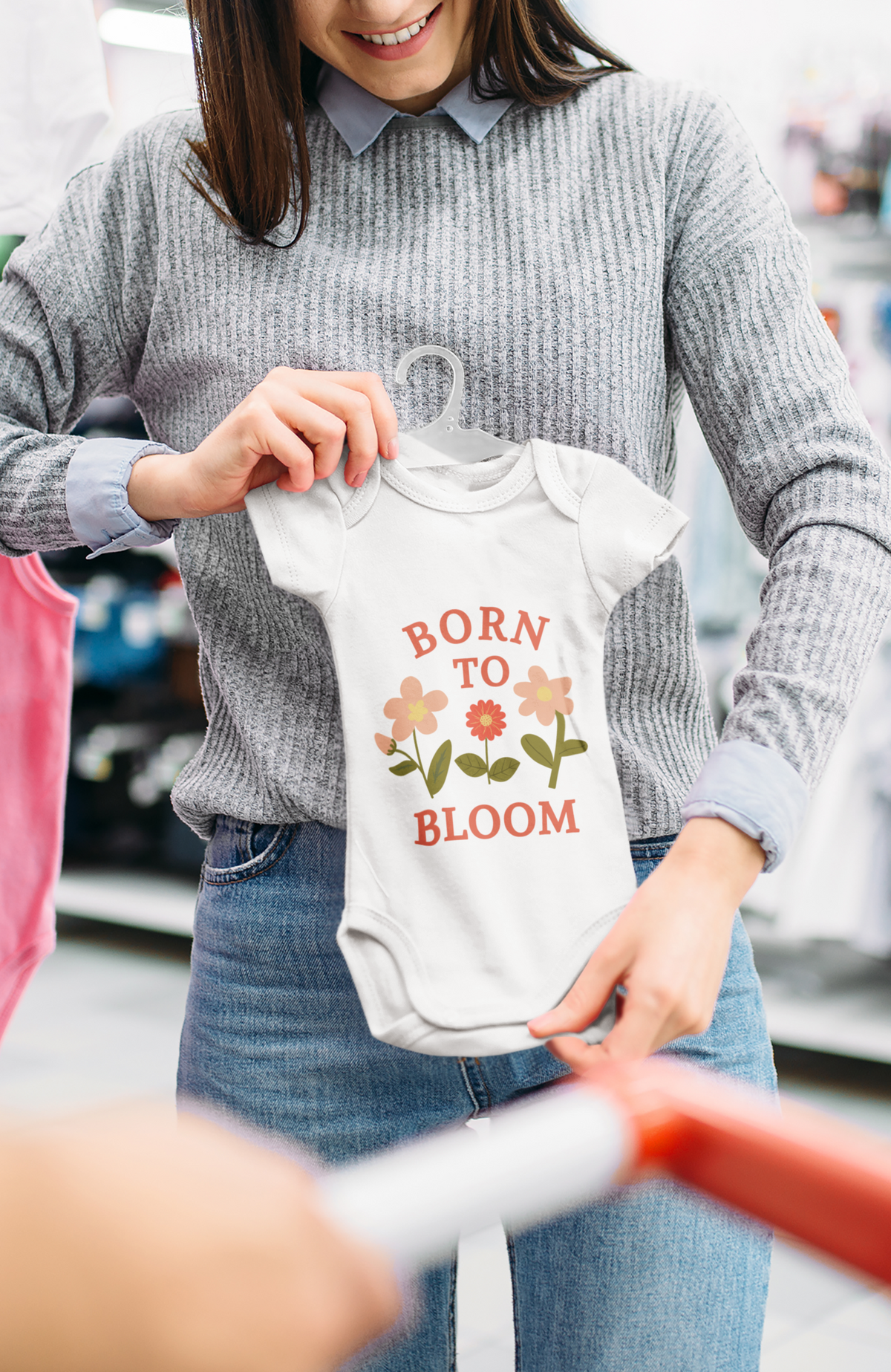 Born to Bloom Floral Baby Bodysuit