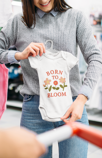 Born to Bloom Floral Baby Bodysuit