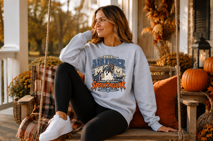 This Air Force Mom Is Spooktacular Halloween Crewneck Sweatshirt