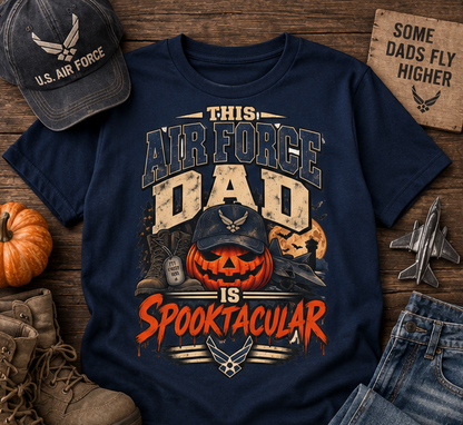 This Air Force Dad Is Spooktacular Halloween T-Shirt