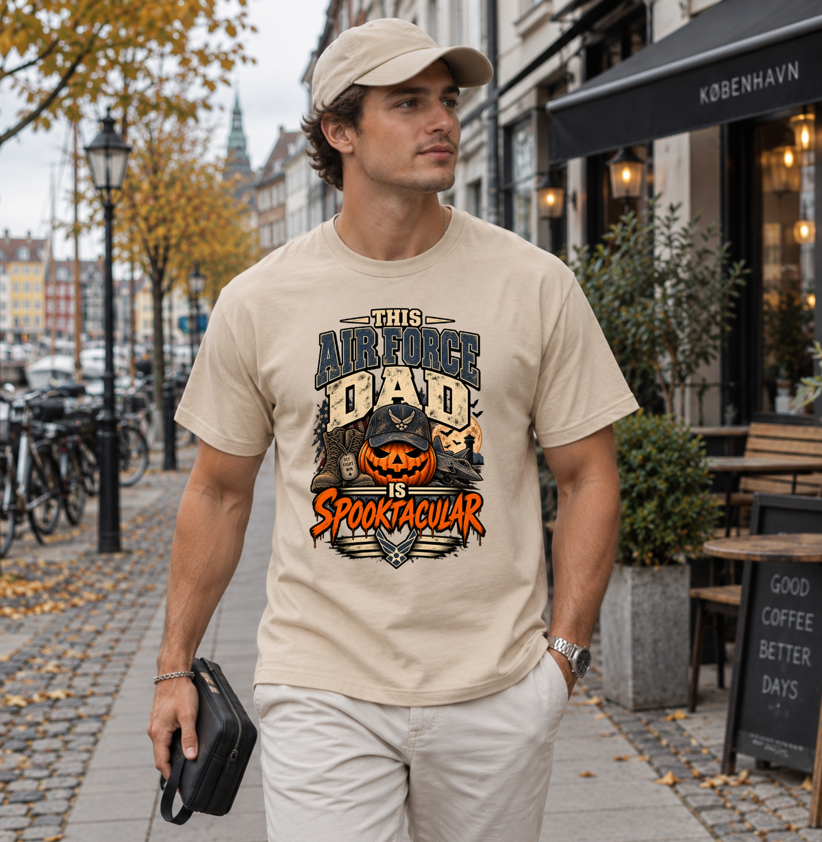 This Air Force Dad Is Spooktacular Halloween T-Shirt
