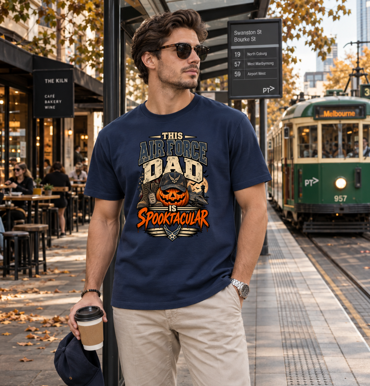 This Air Force Dad Is Spooktacular Halloween T-Shirt