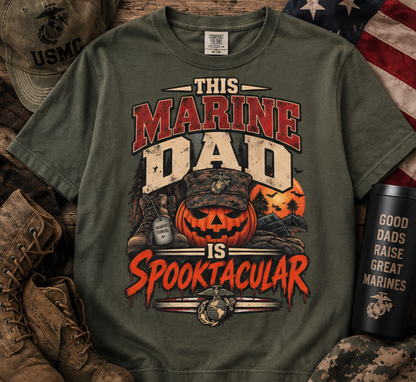 This Marine Dad Is Spooktacular Halloween T-Shirt