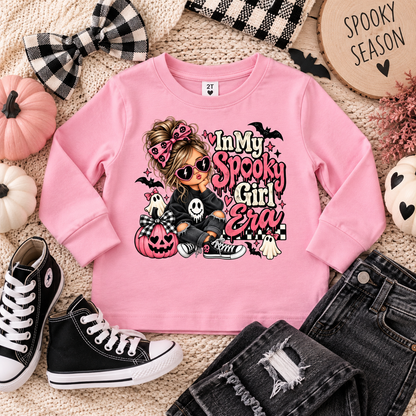 In My Spooky Girl Era Toddler Long-Sleeve Halloween Tee