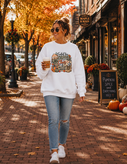 Fueled by Coffee, Chaos & Military Orders Crewneck Sweatshirt