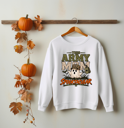This Army Mom Is Spooktacular Crewneck Sweatshirt