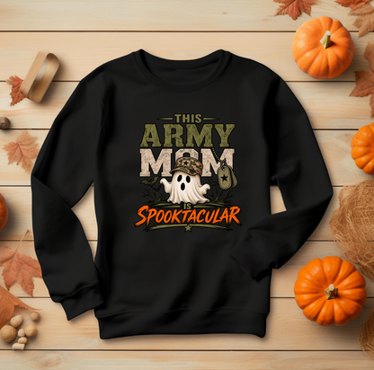 This Army Mom Is Spooktacular Crewneck Sweatshirt
