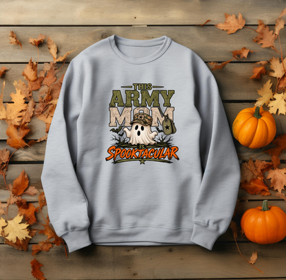 This Army Mom Is Spooktacular Crewneck Sweatshirt