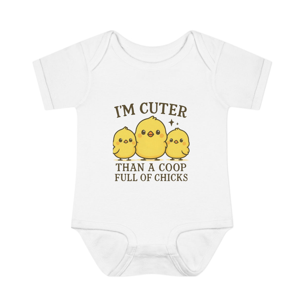 Cuter Than a Coop Full of Chicks Baby Bodysuit