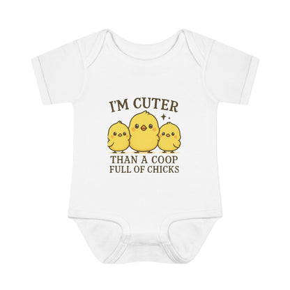 Cuter Than a Coop Full of Chicks Baby Bodysuit