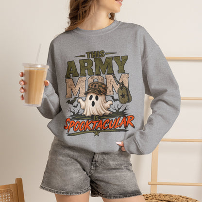 This Army Mom Is Spooktacular Crewneck Sweatshirt
