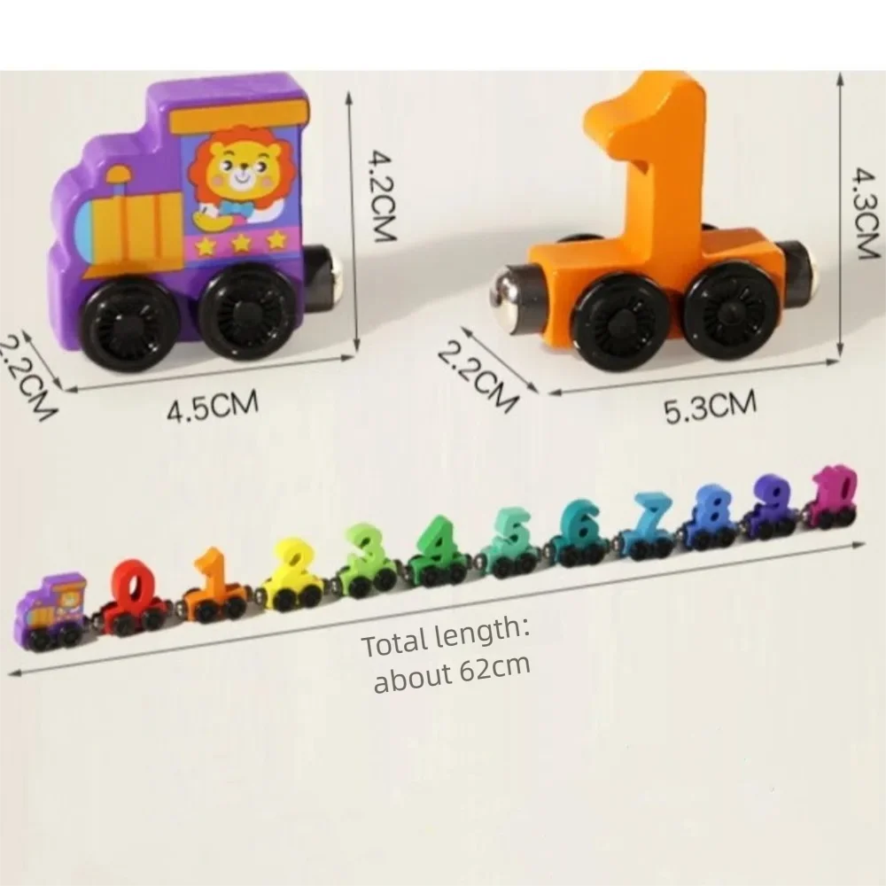 Colorful Magnetic Number Train Set