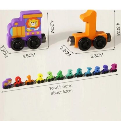 Colorful Magnetic Number Train Set