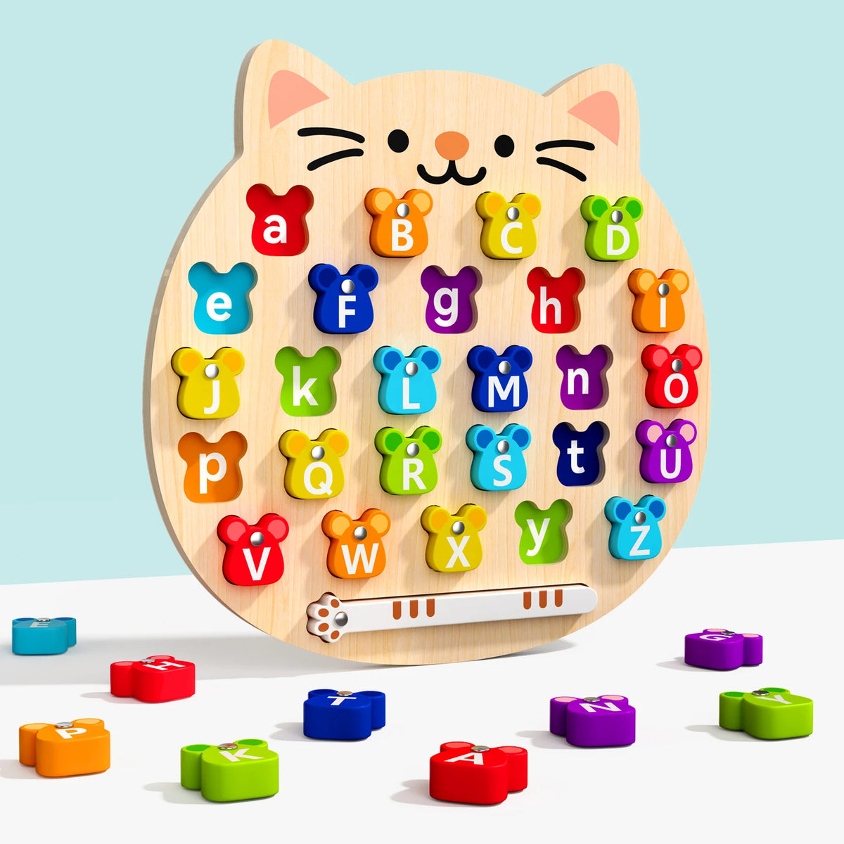 Cat & Mouse Alphabet Matching Board