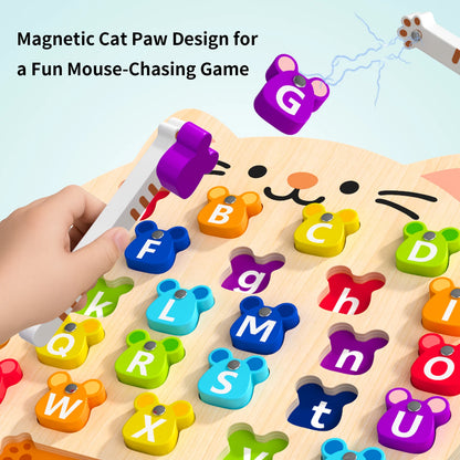 Cat & Mouse Alphabet Matching Board