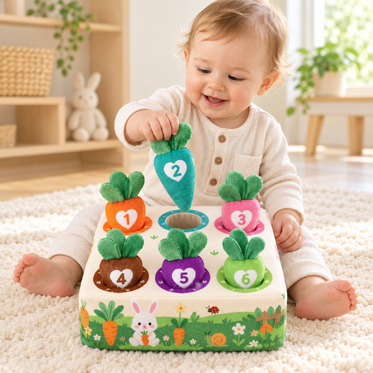 Pull & Play Plush Carrot Garden