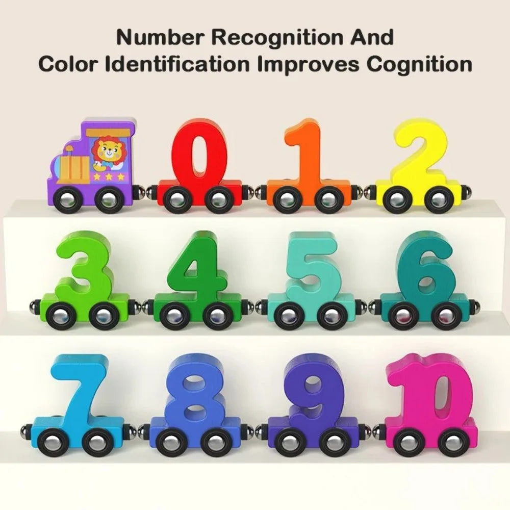 Colorful Magnetic Number Train Set
