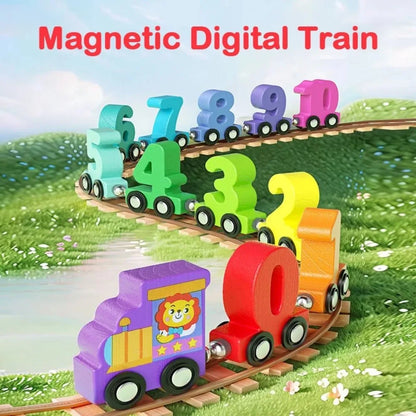 Colorful Magnetic Number Train Set