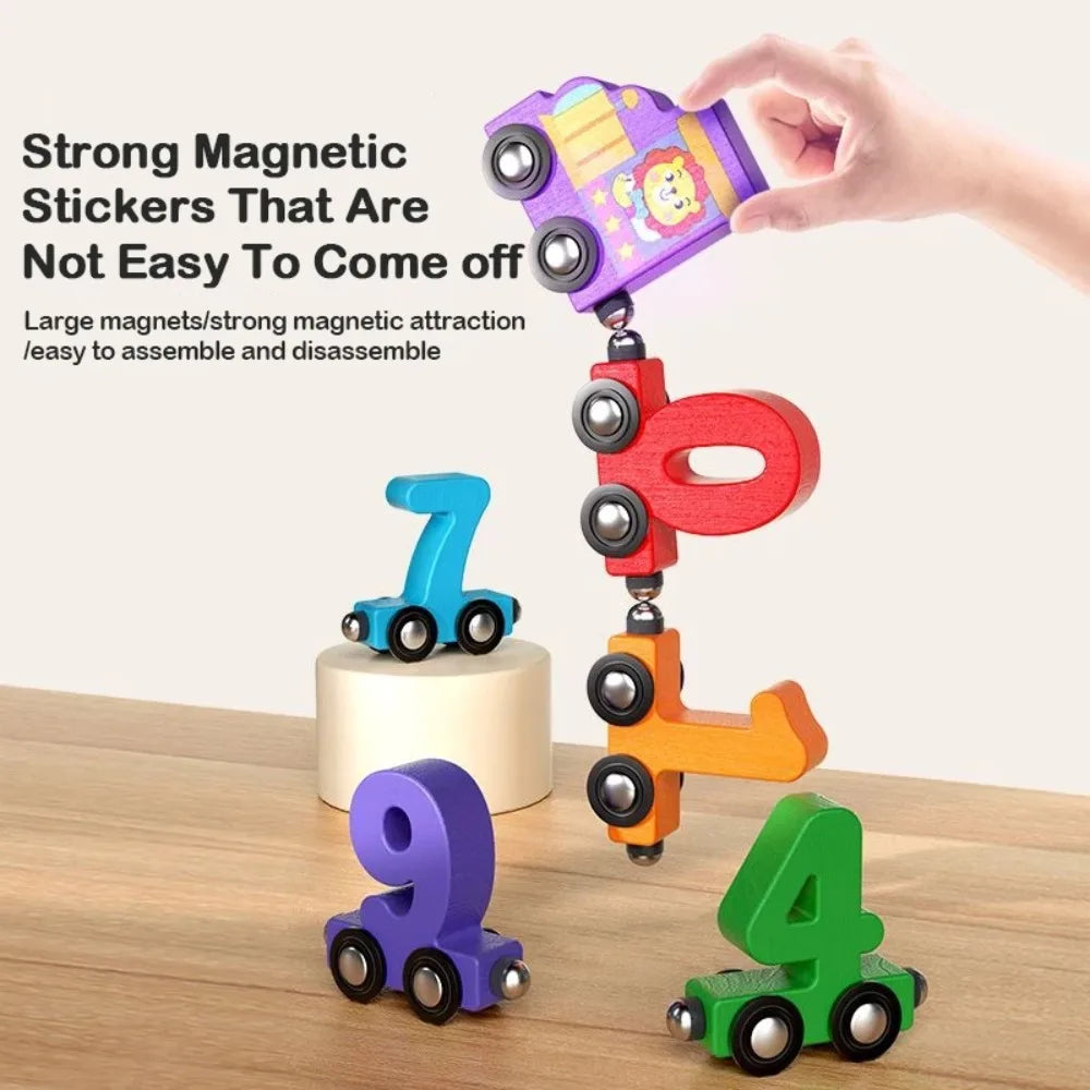 Colorful Magnetic Number Train Set